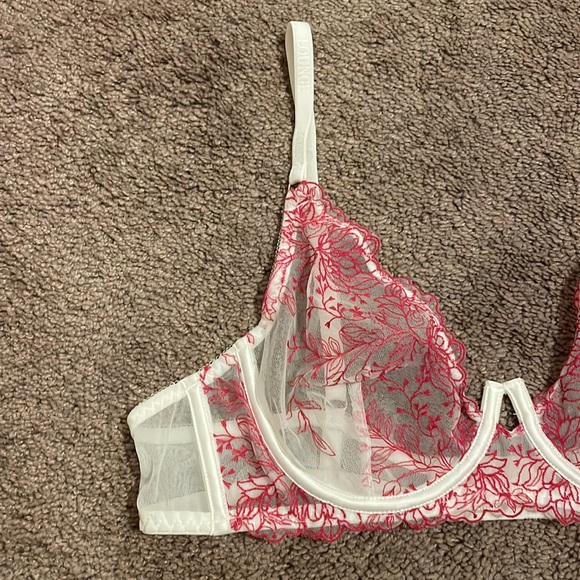 👙 Pink Floral Lace Lingerie Set👙 - Picture 4 of 9